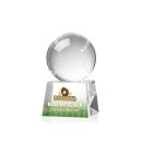 Baseball Full Color Globe on Robson Crystal Award