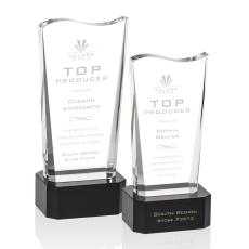 Violetta Black on Base Unique Crystal Award - Crystal Awards