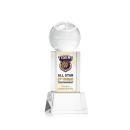 Basketball Full Color Clear on Belcroft Globe Crystal Award