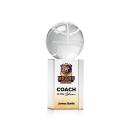 Basketball Full Color Globe on Dakota Crystal Award