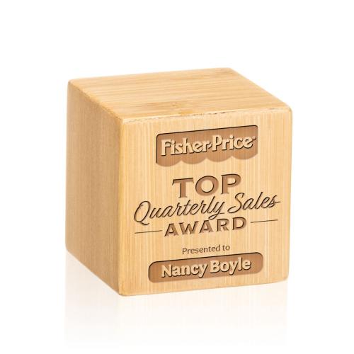 Awards and Trophies - Eco and Wood Awards - Kenilworth Cube Square / Cube Wood Award