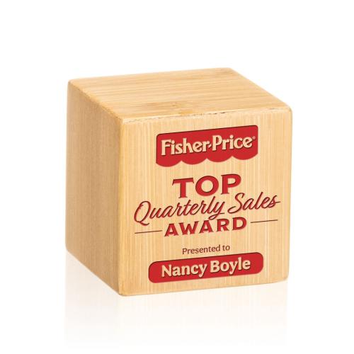 Awards and Trophies - Eco and Wood Awards - Kenilworth Cube Square / Cube Wood Award