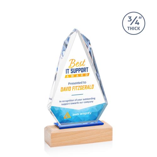 Awards and Trophies - Crystal Awards - Valencia Full Color Unique Crystal Award