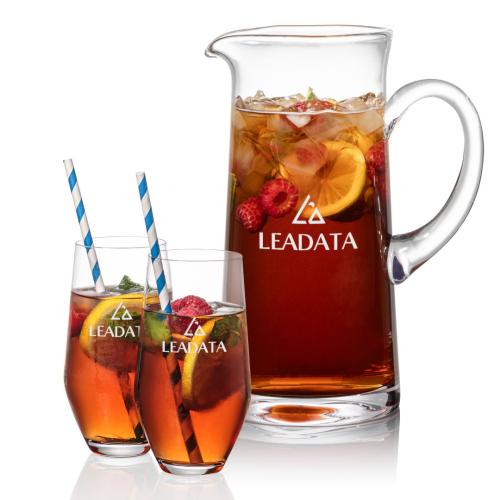 Corporate Gifts - Barware - Water Pitchers - Malden Pitcher & Graydon Hiballs