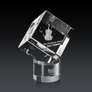 Burrill 3D Clear on Marvel Base Square / Cube Crystal Award