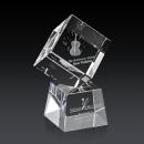 Burrill 3D Clear on Robson Base Square / Cube Crystal Award