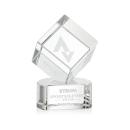 Burrill Clear on Paragon Base Square / Cube Crystal Award
