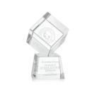 Burrill Clear on Robson Base Square / Cube Crystal Award