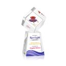 Burrill Full Color Square / Cube on Celestina Base Crystal Award