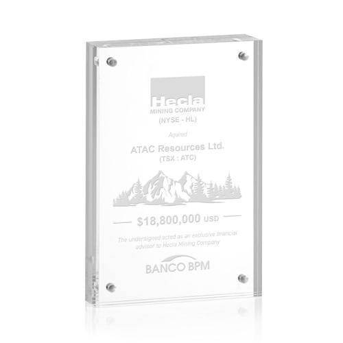 Awards and Trophies - Acrylic Awards - Kirkham Rectangle Acrylic Award