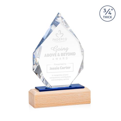 Awards and Trophies - Crystal Awards - Ibiza Peaks Wood Award