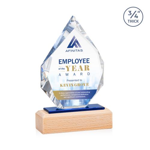 Awards and Trophies - Crystal Awards - Ibiza Full Color Peaks Crystal Award