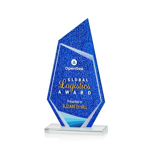 Awards and Trophies - Crystal Awards - Walden Full Color Peaks Crystal Award
