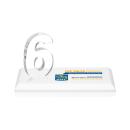 Northam Milestone Full Color White Number Crystal Award