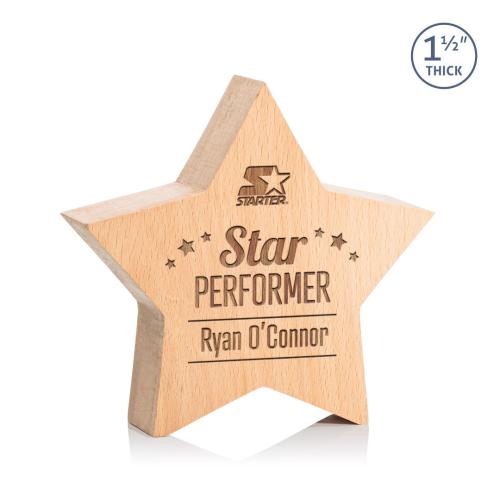Awards and Trophies - Eco and Wood Awards - Rothwell Star Wood Award
