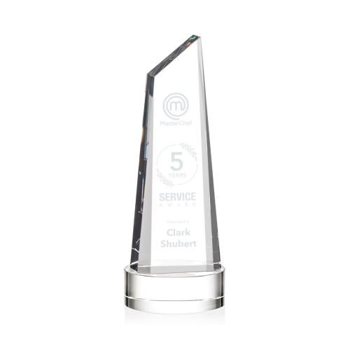 Awards and Trophies - Crystal Awards - Akron Clear on Base Peaks Crystal Award