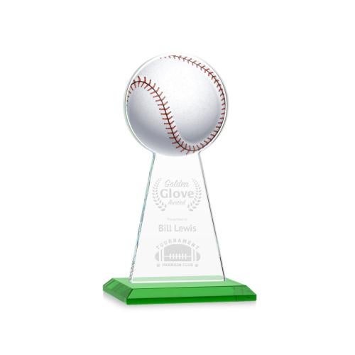 Awards and Trophies - Crystal Awards - Edenwood Baseball Green Towers Crystal Award