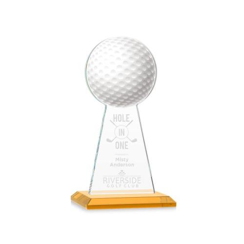 Awards and Trophies - Crystal Awards - Edenwood Golf Amber Towers Crystal Award