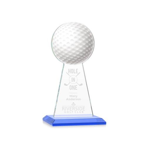 Awards and Trophies - Crystal Awards - Edenwood Golf Sky Blue Towers Crystal Award