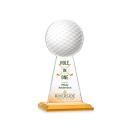 Edenwood Golf Full Color Amber Towers Crystal Award