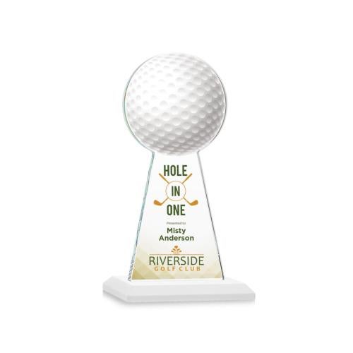 Awards and Trophies - Crystal Awards - Edenwood Golf Full Color White Towers Crystal Award