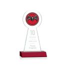 Laidlaw Full Color/Etch Red Towers Crystal Award