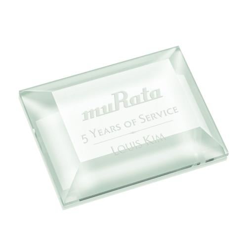 Corporate Gifts - Desk Accessories - Paperweights - Claughton Paperweight - Deep Etch