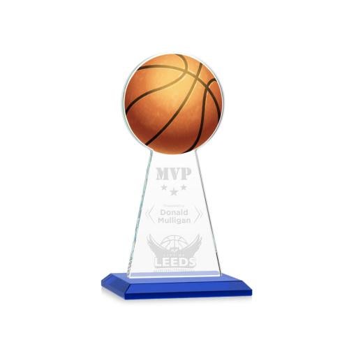 Awards and Trophies - Crystal Awards - Edenwood Basketball Blue Towers Crystal Award