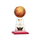 Edenwood Basketball Full Color Red Towers Crystal Award