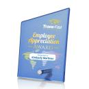 Atchison Blue Slant Full Color Silver Peaks Glass Award