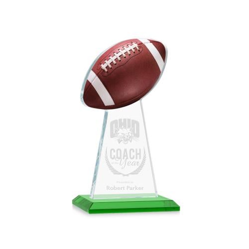 Awards and Trophies - Crystal Awards - Edenwood Football Green Towers Crystal Award