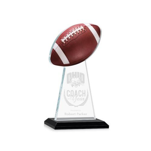 Awards and Trophies - Crystal Awards - Edenwood Football Black Towers Crystal Award