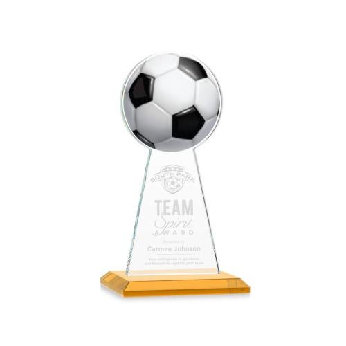Awards and Trophies - Crystal Awards - Edenwood Soccer Amber Towers Crystal Award