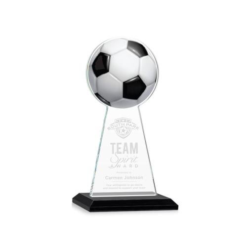Awards and Trophies - Crystal Awards - Edenwood Soccer Black Towers Crystal Award