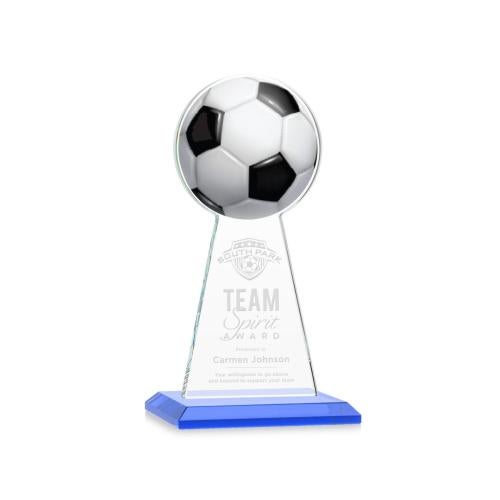 Awards and Trophies - Crystal Awards - Edenwood Soccer Sky Blue Towers Crystal Award