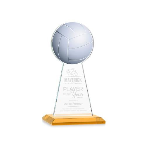 Awards and Trophies - Crystal Awards - Edenwood Volleyball Amber Towers Crystal Award