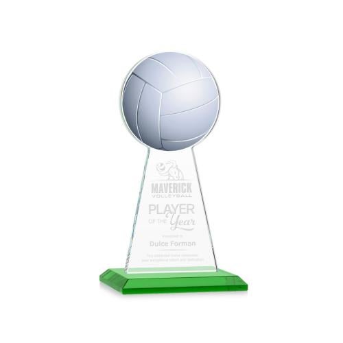 Awards and Trophies - Crystal Awards - Edenwood Volleyball Green Towers Crystal Award