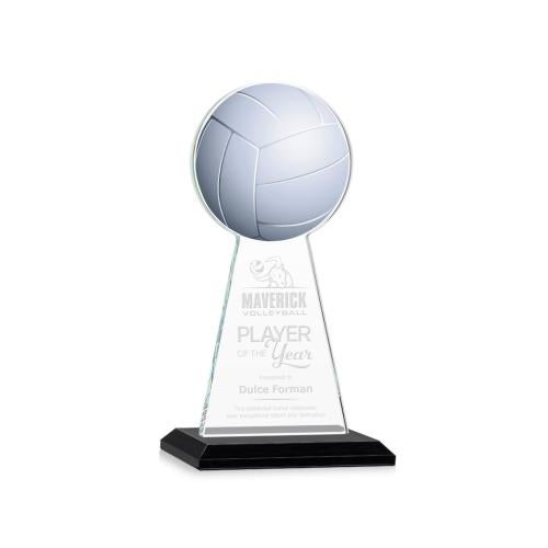Awards and Trophies - Crystal Awards - Edenwood Volleyball Black Towers Crystal Award