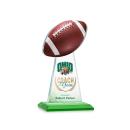 Edenwood Football Full Color Green Towers Crystal Award