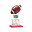 Edenwood Football Full Color Red Towers Crystal Award