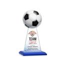 Edenwood Soccer Full Color Blue Towers Crystal Award