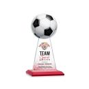 Edenwood Soccer Full Color Red Towers Crystal Award