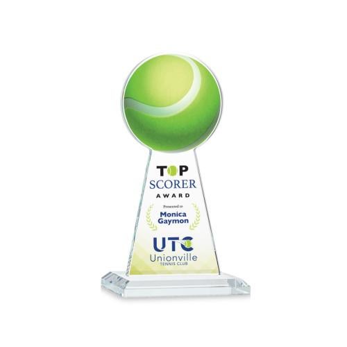 Awards and Trophies - Crystal Awards - Edenwood Tennis  Full Color Clear Towers Crystal Award