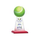 Edenwood Tennis Full Color Red Towers Crystal Award