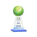 Edenwood Tennis Full Color Sky Blue Towers Crystal Award