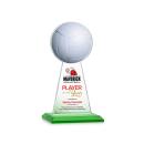Edenwood Volleyball Full Color Green Towers Crystal Award