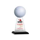 Edenwood Volleyball Full Color Black Towers Crystal Award