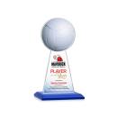 Edenwood Volleyball Full Color Blue Towers Crystal Award