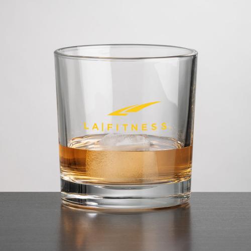 Corporate Gifts - Barware - On the Rocks Glasses - Whitlock OTR/DOF - Imprinted