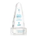 Geneva Full Color Clear on Base Obelisk Crystal Award